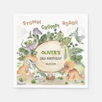 Tropical Forest Dinosaur Boys Birthday Party