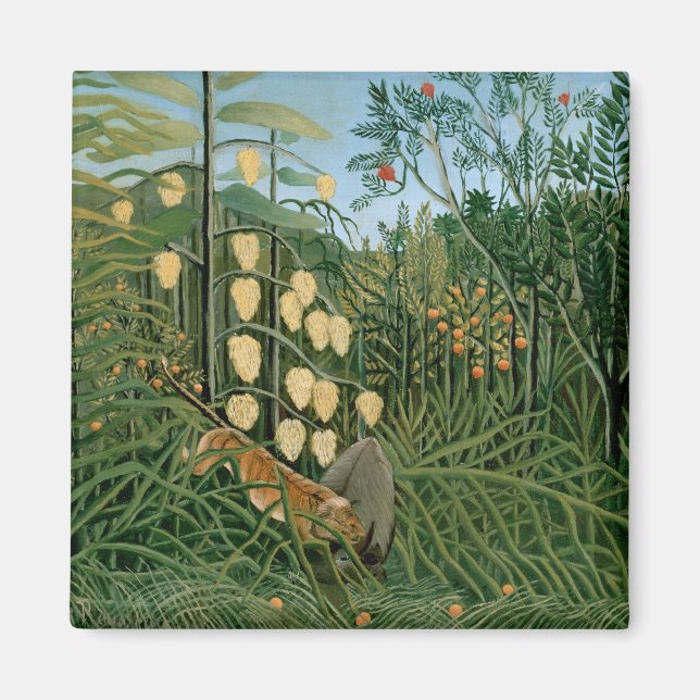 Tropical Forest, Henri Rousseau Magnet (Front)