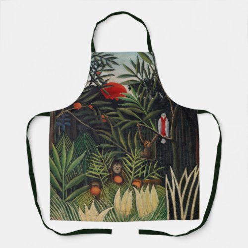 Tropical Forest with Monkeys by Henri Rousseau Apron