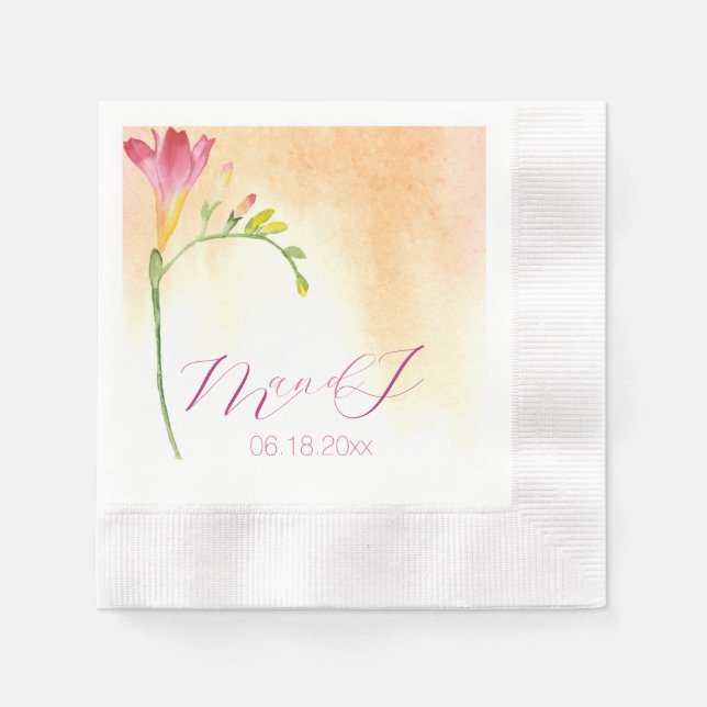 Tropical Freesia Napkins (Front)