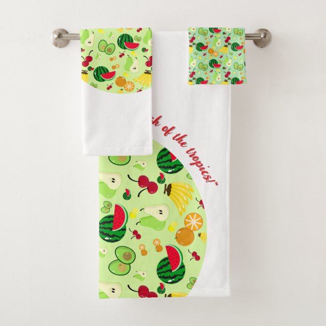 Tropical Frenzy  Bath Towel Set (Insitu)