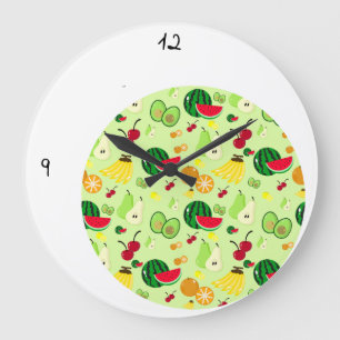 Tropical Frenzy Large Clock