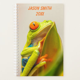Tropical Frog Photo Personalized Planner
