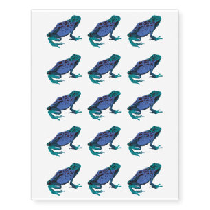 Tropical Frog Temporary Tattoos