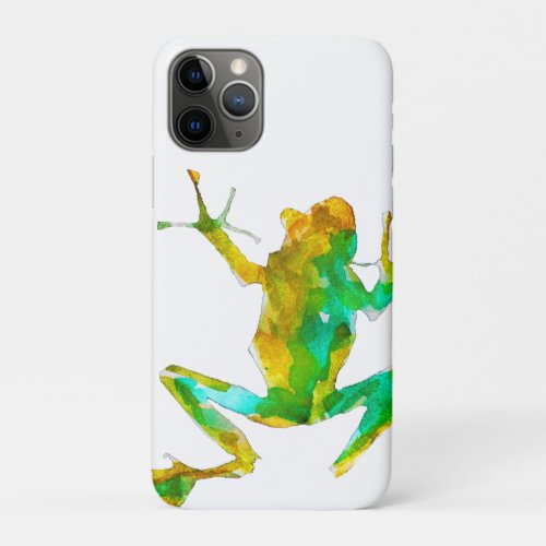Tropical frogs iPhone 11 pro case