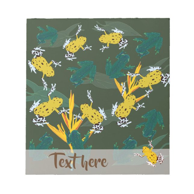 Tropical frogs notepad (Front)