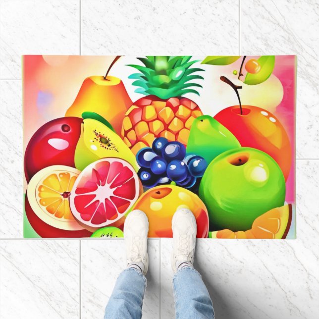 Tropical Fruit Assortment Doormat (Indoor)