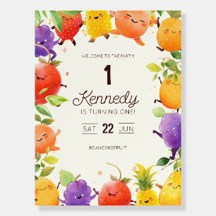 Tropical Fruit Birthday Party Foam Board