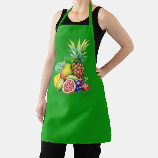 Tropical Fruit Collage Apron (Insitu)