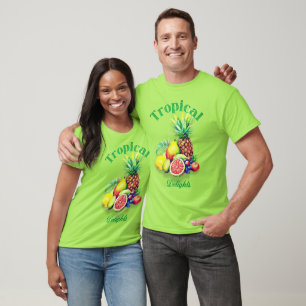 Tropical Fruit Collage T-Shirt
