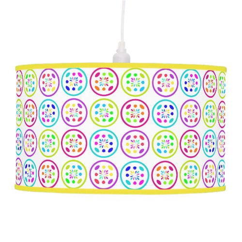 Tropical Fruit Color Abstract Pattern Pendant Lamp