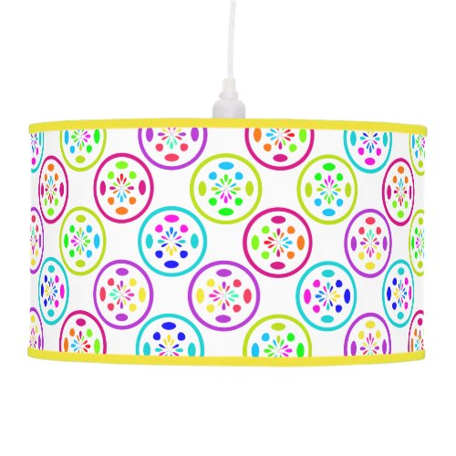 Tropical Fruit Color Abstract Pattern Pendant Lamp