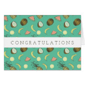 Tropical Fruit Doodle Pattern (Front Horizontal)