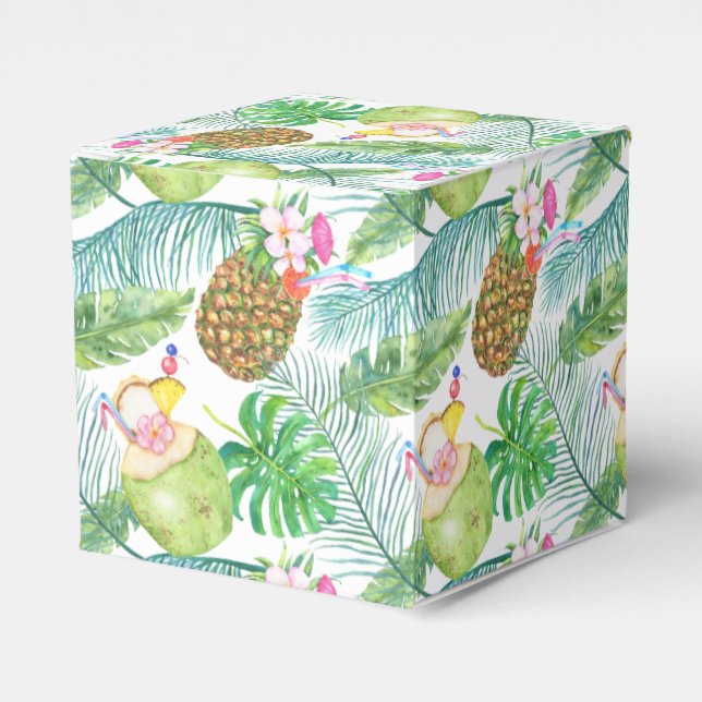 Tropical Fruit Drinks Favor Boxes (Front Side)