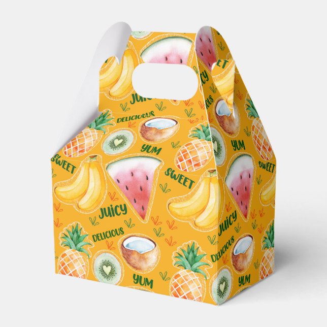 Tropical Fruit Favor Box (Front Side)