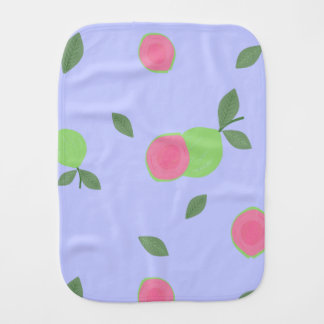 Tropical Fruit Garden Pattern Baby Burp Cloth