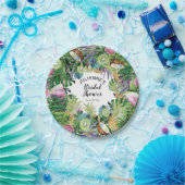 Tropical Fruit | Greenery Summer Bridal Shower Paper Plates (Party)