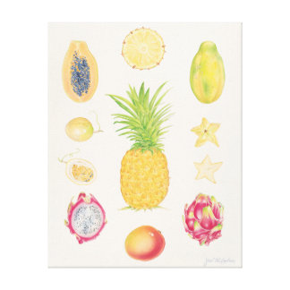Tropical Fruit Art & Framed Artwork | Zazzle