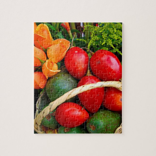 Tropical fruit jigsaw puzzle (Vertical)