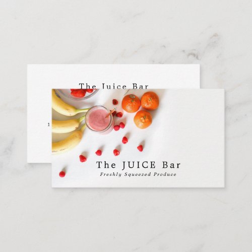 Tropical Fruit Juice Bar Business Card