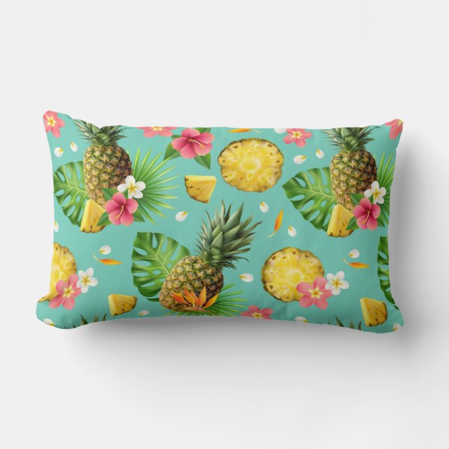 Tropical Fruit Lumbar Pillow (Front)