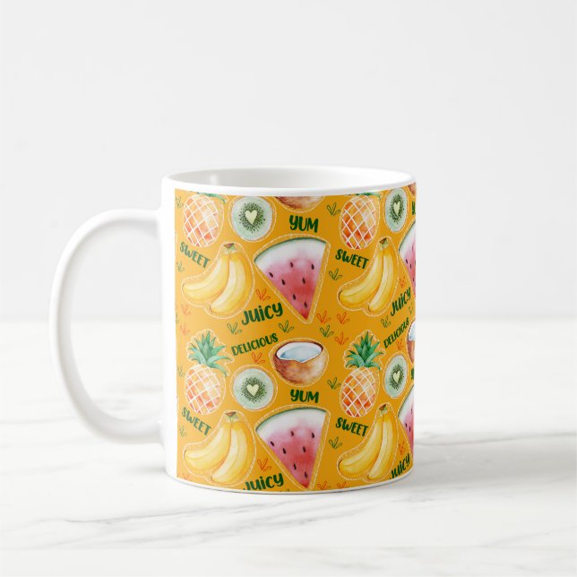 Tropical Fruit Mug (Left)