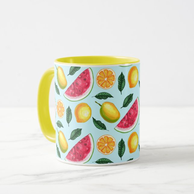 Tropical Fruit Mug (Front Left)
