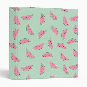 Tropical Fruit Paint Splatter Pattern 3 Ring Binder