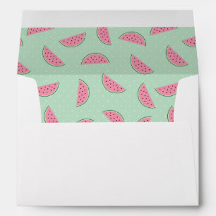 Tropical Fruit Paint Splatter Pattern Envelope