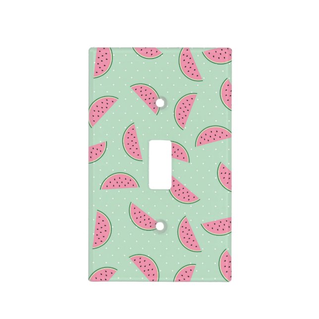 Tropical Fruit Paint Splatter Pattern Light Switch Cover (Front)