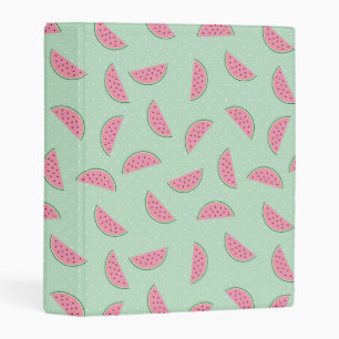 Tropical Fruit Paint Splatter Pattern Mini Binder