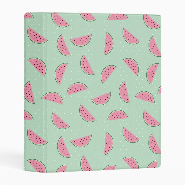 Tropical Fruit Paint Splatter Pattern Mini Binder (Front/Spine)