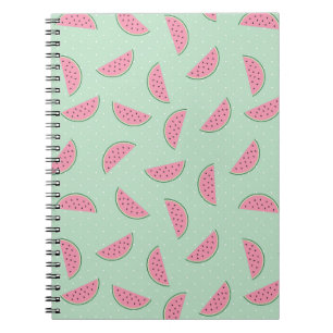 Tropical Fruit Paint Splatter Pattern Notebook