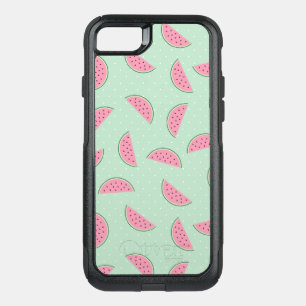 Tropical Fruit Paint Splatter Pattern OtterBox Commuter iPhone SE/8/7 Case