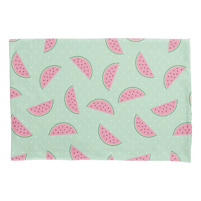 Tropical Fruit Paint Splatter Pattern Pillow Case (Front-Left)