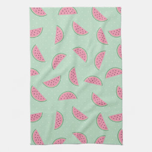 Tropical Fruit Paint Splatter Pattern Towel