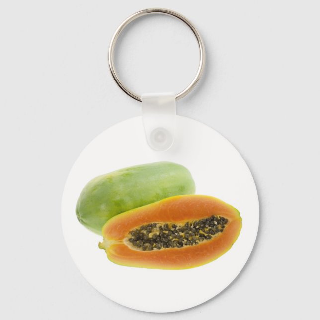 Tropical fruit - Papaya Keychain (Front)