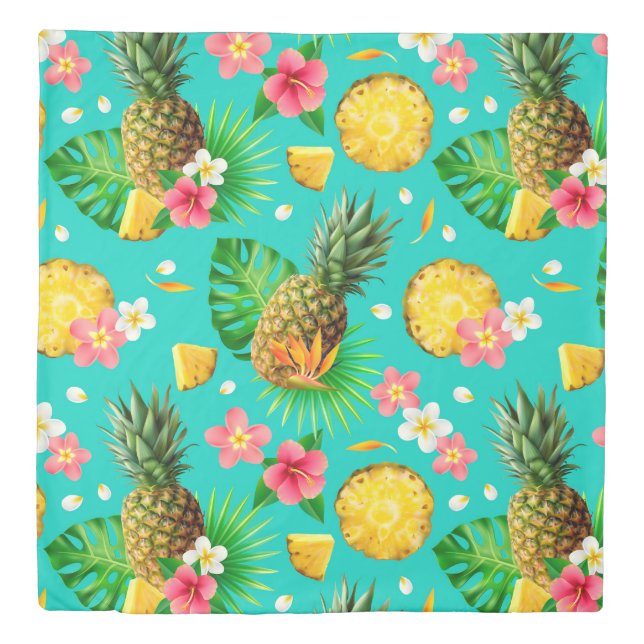 Tropical Fruit Pattern Duvet Cover (Front)