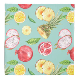 Tropical Fruit Pattern Duvet Cover