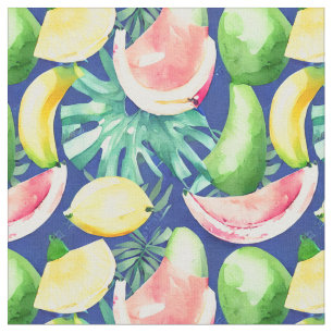 Tropical Fruit Pattern Fabric