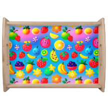 Tropical Fruit Pattern For Bright Kitchen Decor