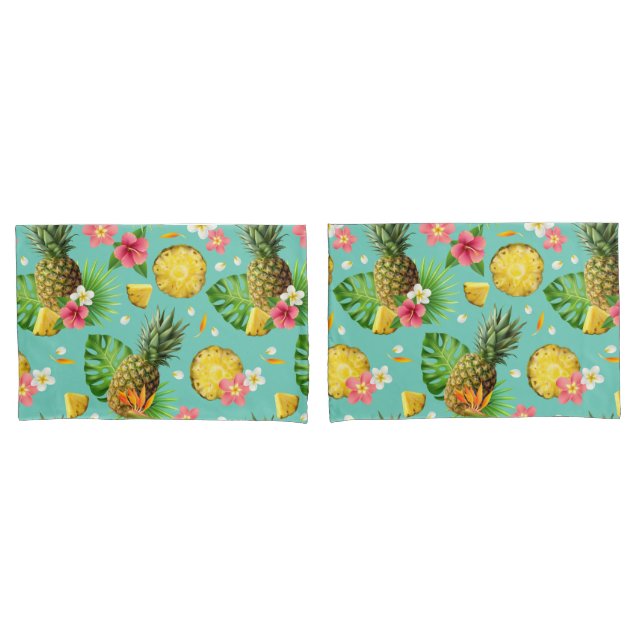 Tropical Fruit Pattern Pillow Case (Front-Set)