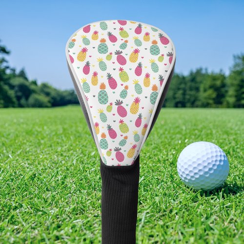 Tropical Fruit Pineapple pattern Golf Head Cover