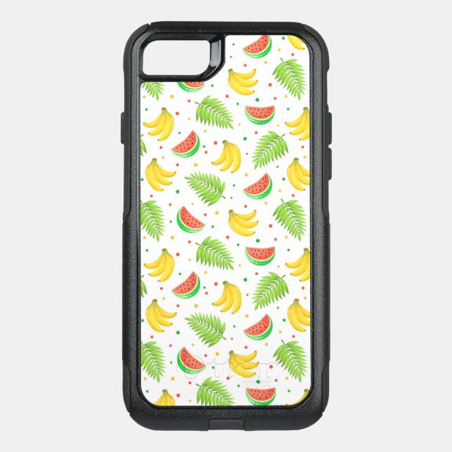 Tropical Fruit Polka Dot Pattern Otterbox iPhone Case (Back)