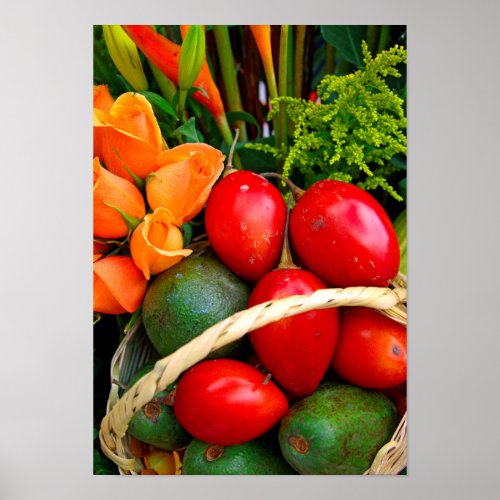 Tropical fruit poster