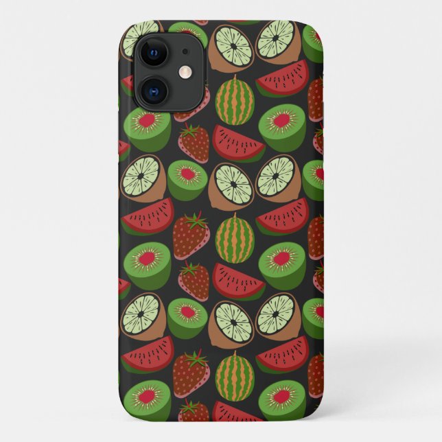 Tropical fruit seamless pattern colorful Case-Mate iPhone case (Back)