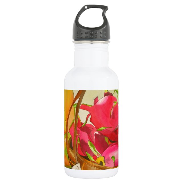 Tropical Fruit Stainless Steel Water Bottle (Front)