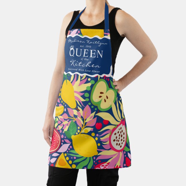 Tropical Fruit Summer Queen of the Kitchen Apron (Insitu)