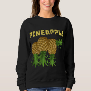 Tropical Fruit Upside Down Pineapple Swinger Beach Sweatshirt