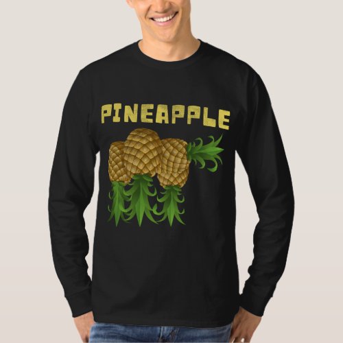 Tropical Fruit Upside Down Pineapple Swinger Beach T_Shirt